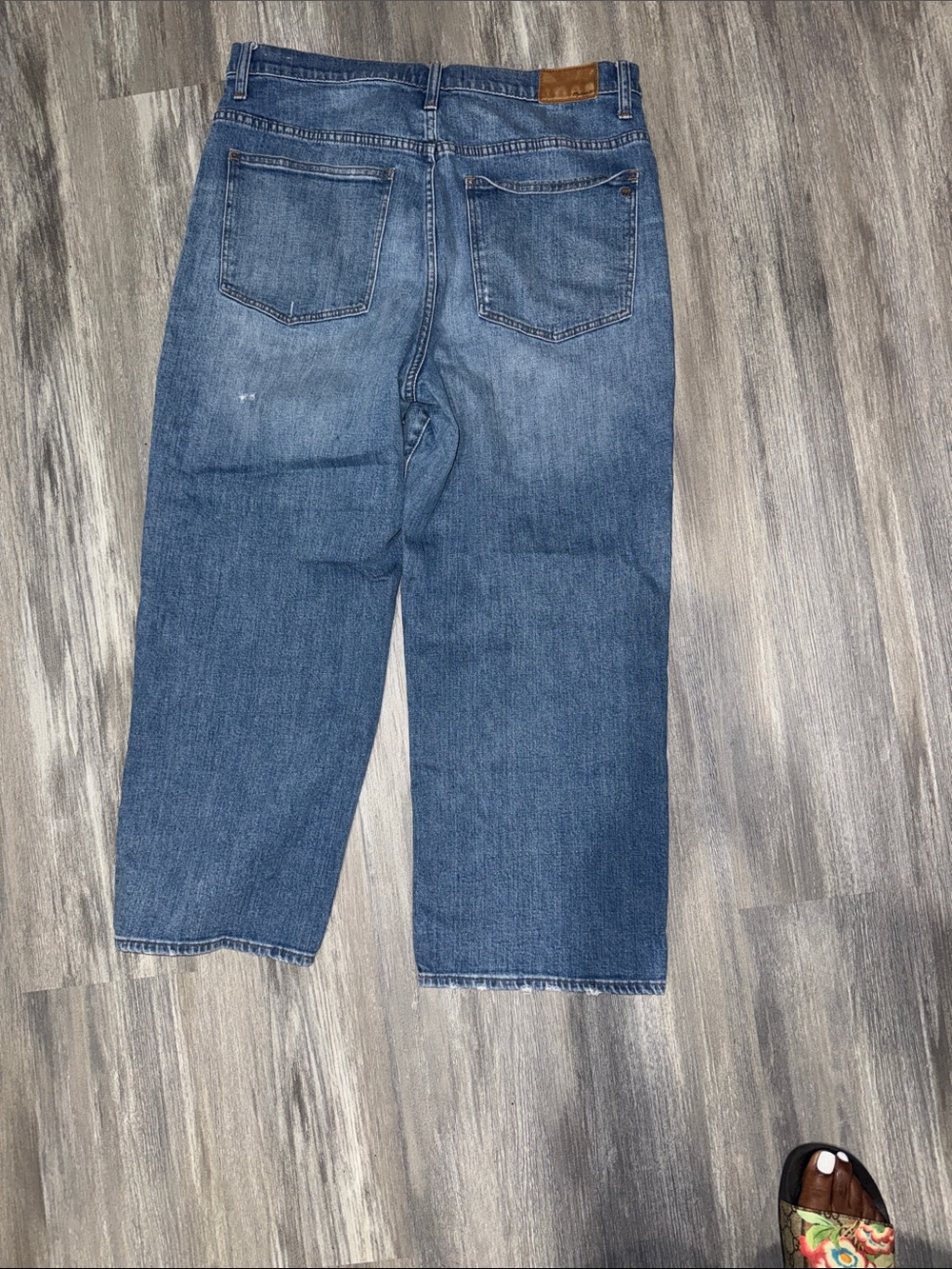 Madewell Light Blue Wide-Leg Jeans - Picture 4 of 5